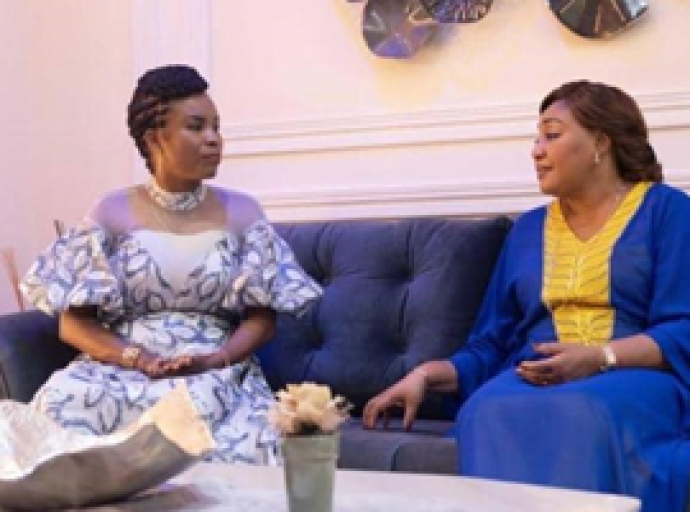 Présentation des actions de sa Fondation, Kinshasa : Denise Nyakeru Tshisekedi échange avec Angeline Ndayishimiye