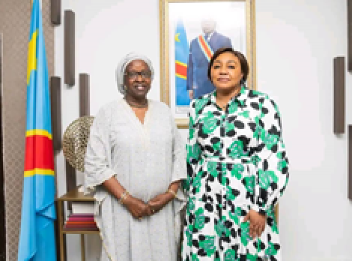 Kinshasa : tête-à-tête Denise Nyakeru et l'envoyée spéciale du président de la Commission de l'Union africaine Bineta Diop