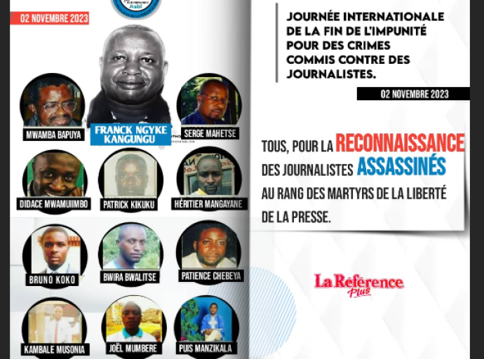 Reconnaissance des journalistes assassinés