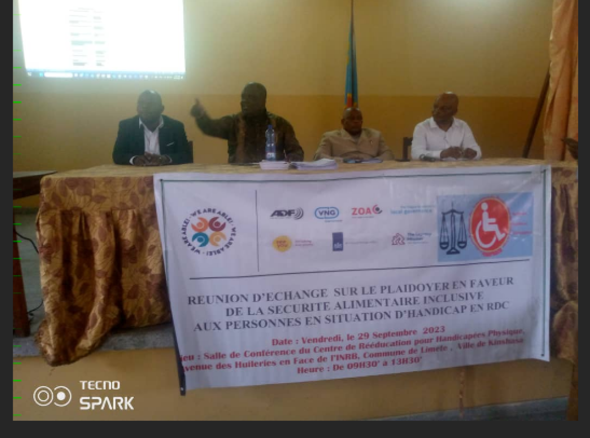 Droit à la sécurité alimentaire des PVH, FENAPHACO : Me Patrick Pindu saisit les agences du système des Nations Unies