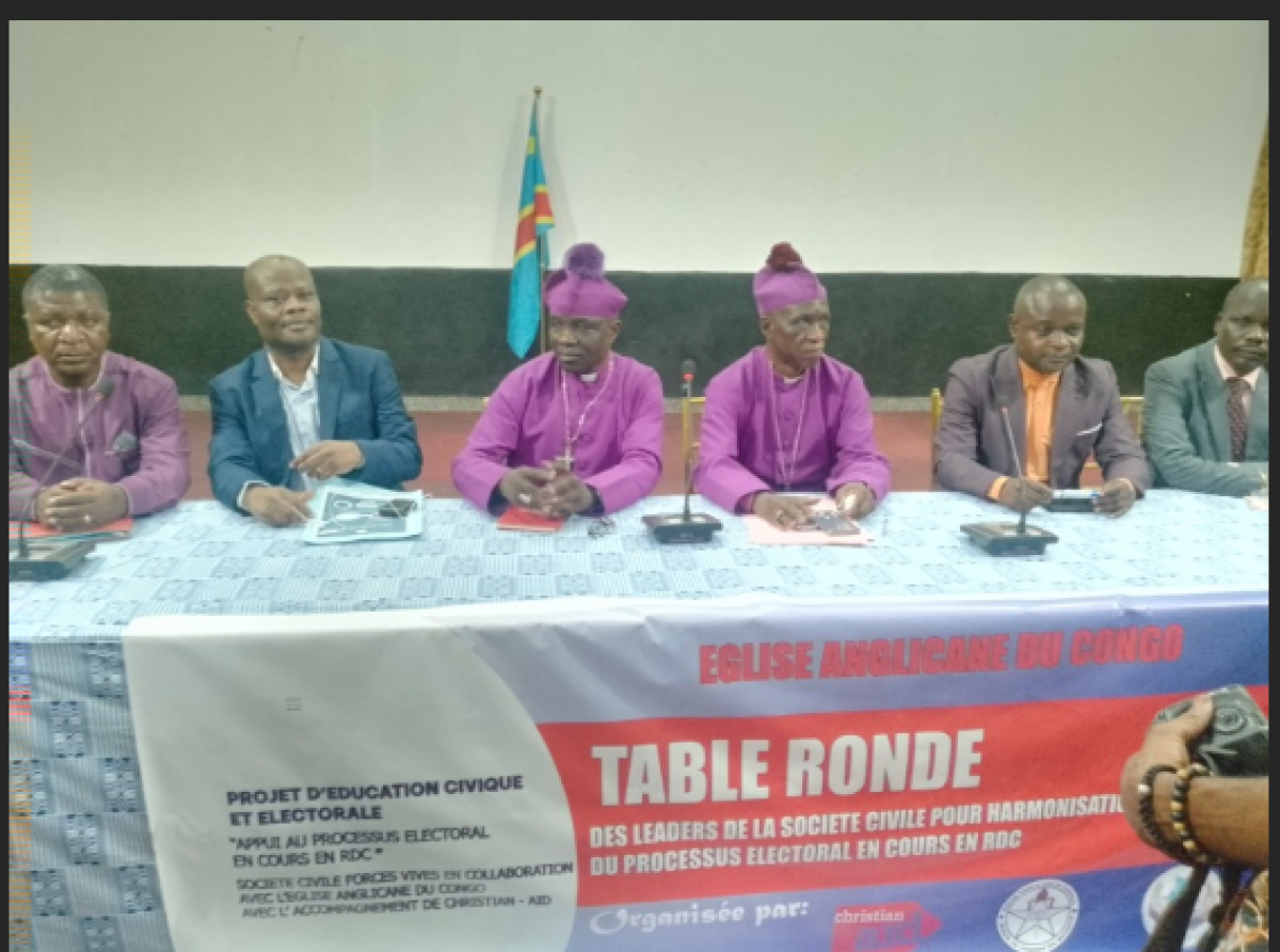 Pour des élections apaisées en décembre 2023, L’Eglise Anglicane et la Société Civile Forces Vives exhortent la CENI à améliorer sa communication
