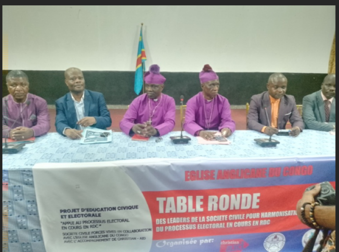 Pour des élections apaisées en décembre 2023, L’Eglise Anglicane et la Société Civile Forces Vives exhortent la CENI à améliorer sa communication
