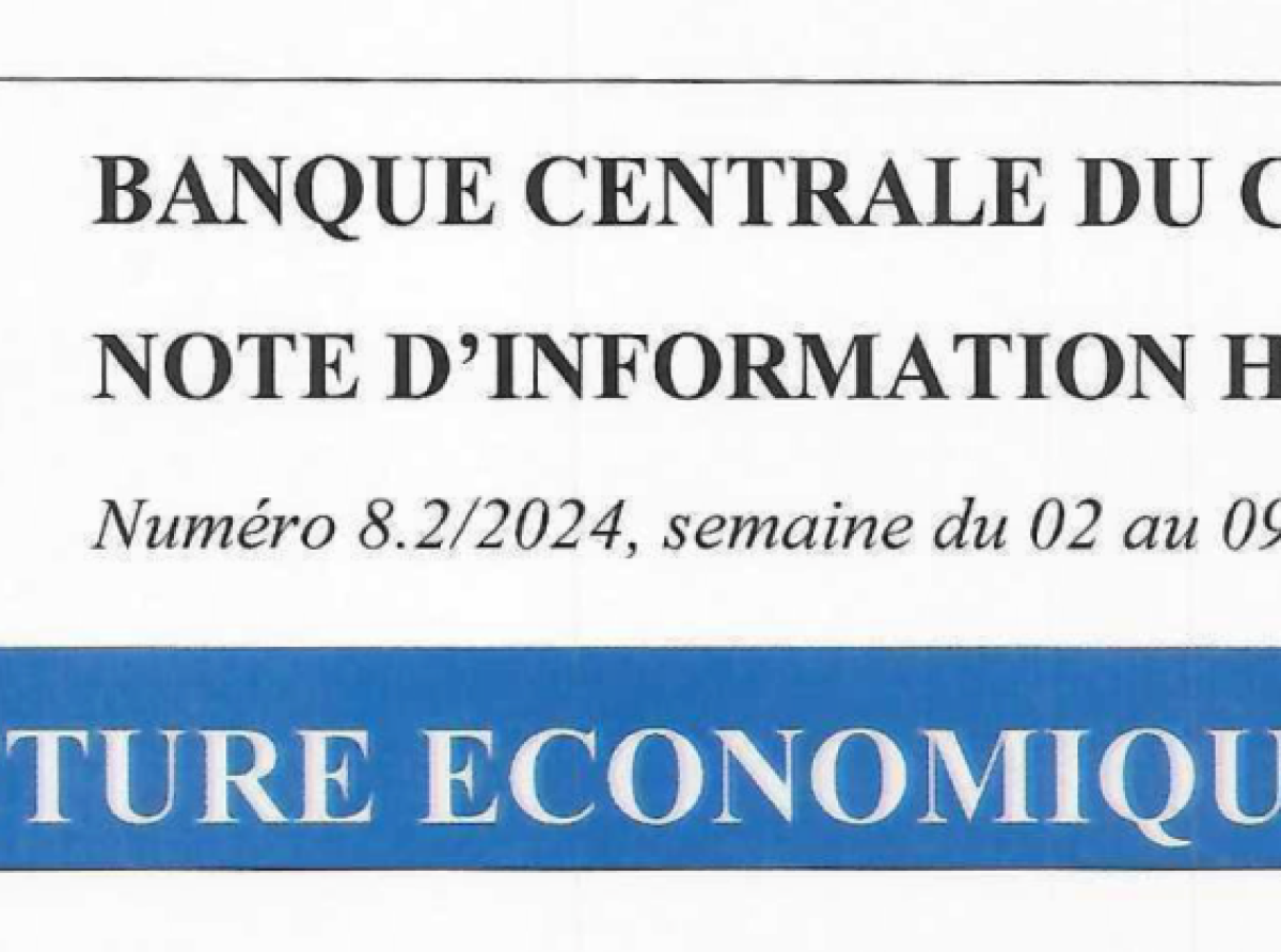 BCC : Conjoncture économique en bref ( Note d'information Hebdomadaire )