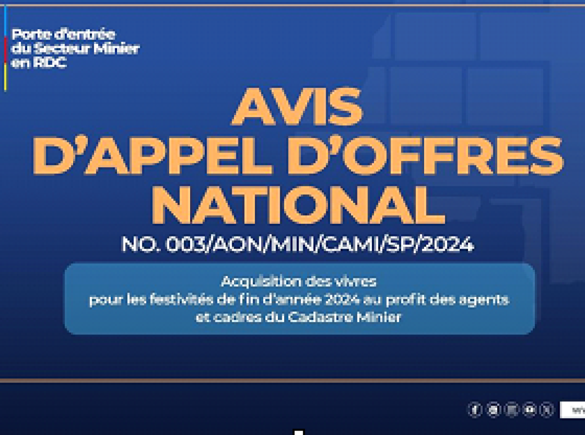 AVIS D’APPEL D’OFFRES NATIONAL