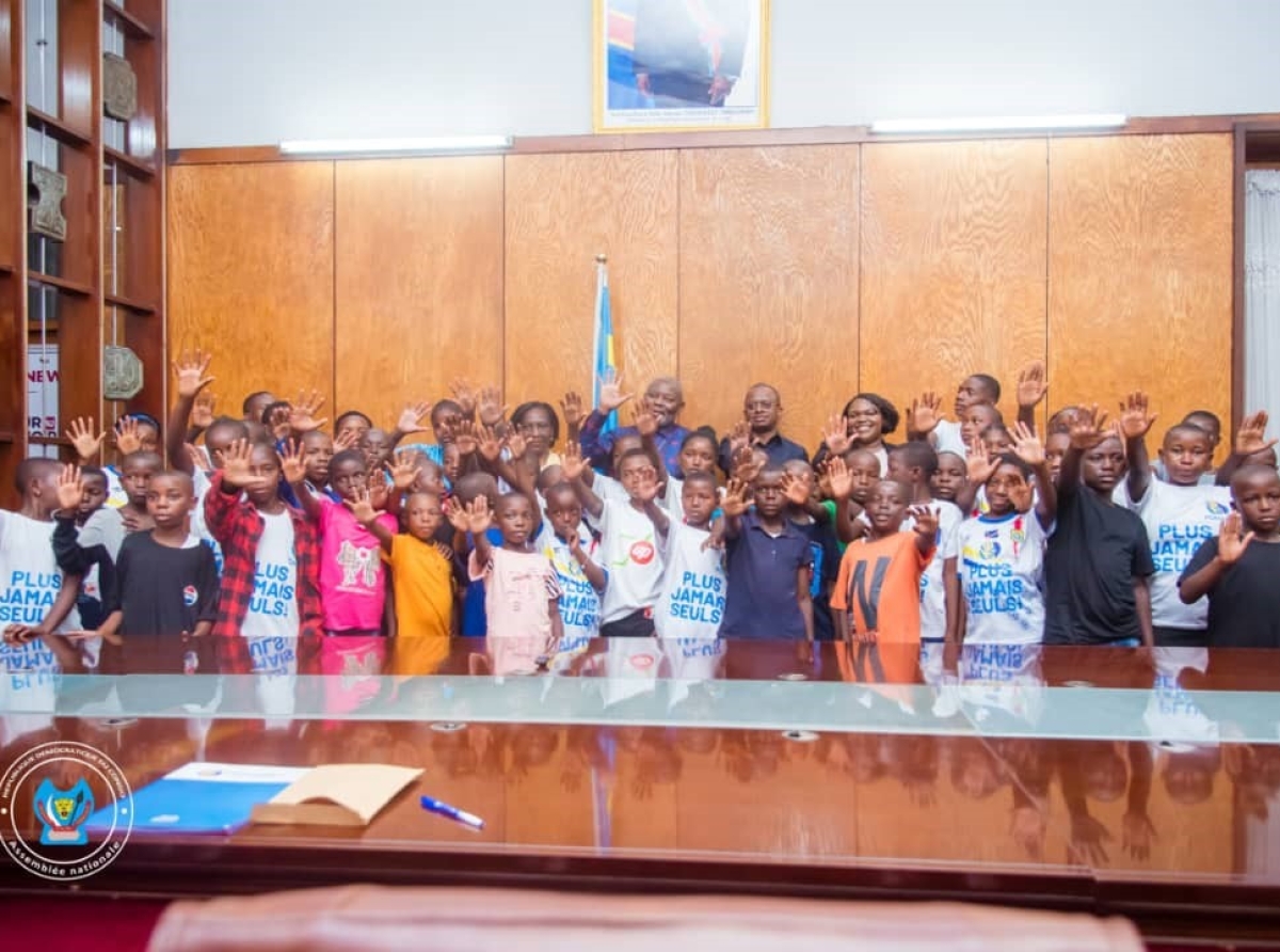 Assemblée Nationale : Vital Kamerhe adhère positivement au plaidoyer des enfants déplacés internes du Nord-Kivu
