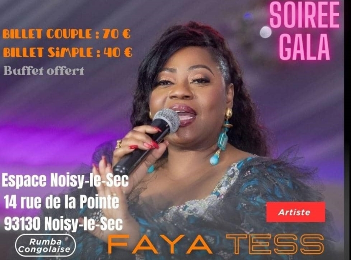 Ambassadrice de la Rumba congolaise : Faya Tess annoncée à Paris pour une soirée de clôture du mois de la femme  