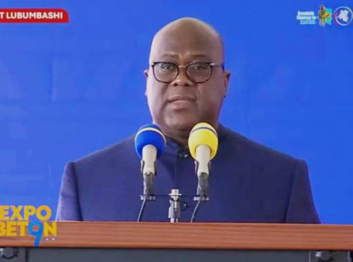 Neuvième édition de l'Expo Béton à Lubumbashi, RDC : Félix Tshisekedi planifie un réseau ferroviaire reliant le grand Katanga au grand Kasaï, jusqu’au port en eau profonde de Banana