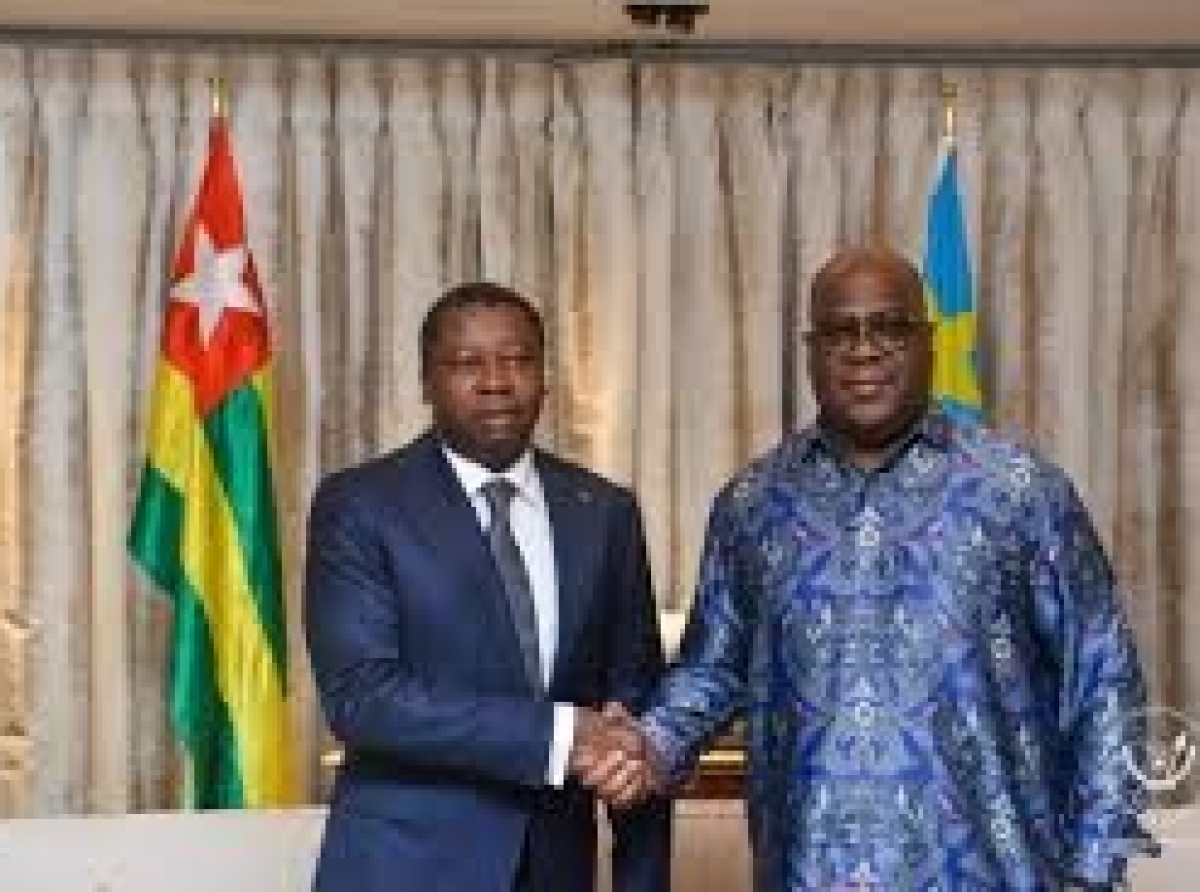 Conflit dans l'est de la RDC : première visite à Kinshasa du nouveau médiateur de l'UA, Faure Gnassingbé