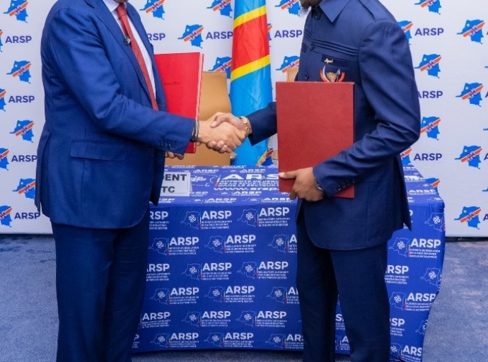 Protocole d’accord signé, RDC : l’ARSP et l’ARPTC engagées dans la promotion des entreprises congolaises dans le secteur des télécommunications !