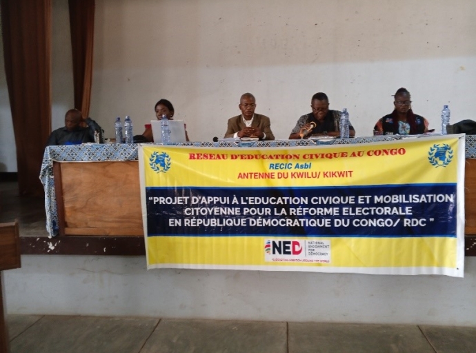 RD Congo : le RECIC – Kwilu a éveillé la conscience des animateurs et ONGs concernant les élections en RDC