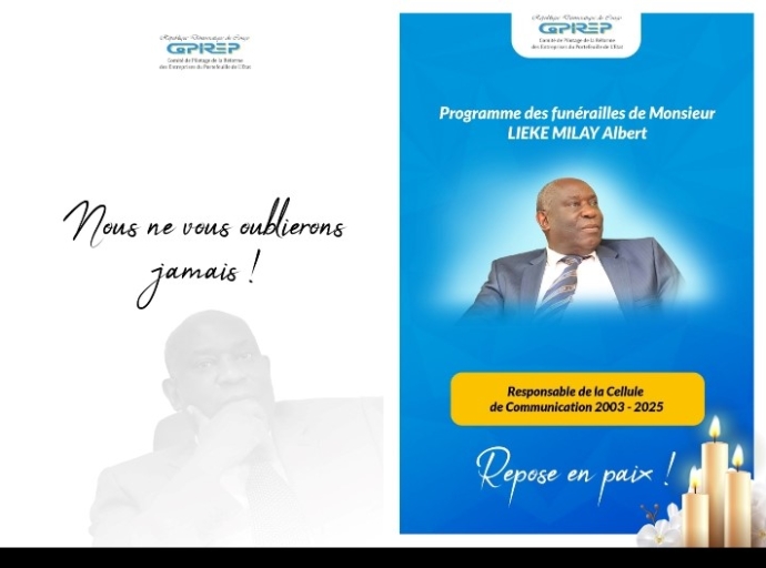 Des adieux difficiles au Charcom de Copirep, Albert Lieke Milay : le programme des obsèques est là !