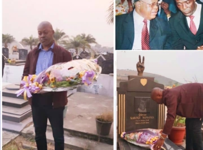 7ans après sa disparition, Kinshasa | Gaby Olivier Mansanga Kabangu honore la mémoire de son père, Olivier Kabangu Mansanga