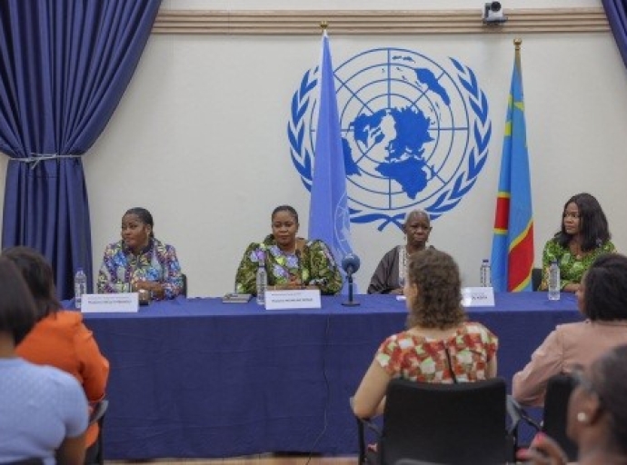 Art et résilience face à la crise , RDC : Micheline Ombae et Bintou Keita encouragent les femmes à s’impliquer davantage dans les processus de paix !
