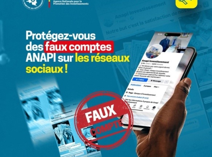 Multiplication des faux comptes sur les réseaux sociaux, L’ANAPI rappelle les seuls canaux officiels pour garantir la sécurité des investissements !