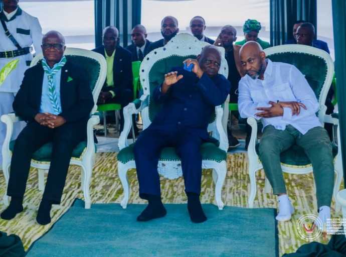 Kongo Central : Le Ministre Djos Luyeye et celui du PME lancent des travaux de construction d’une usine agroalimentaire à Nkamba