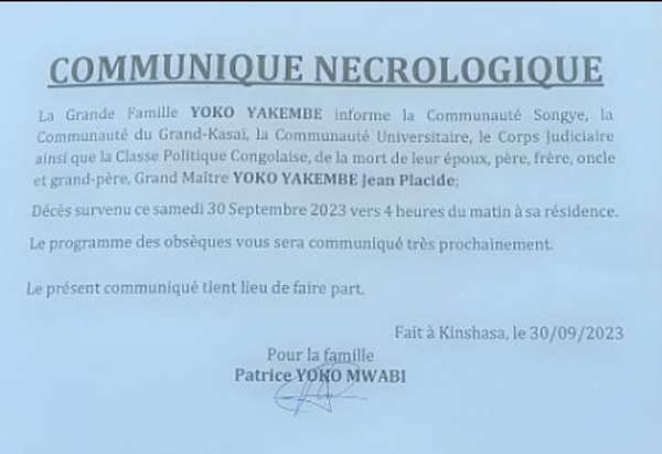 Me Jean Placide Yoko Yakembe